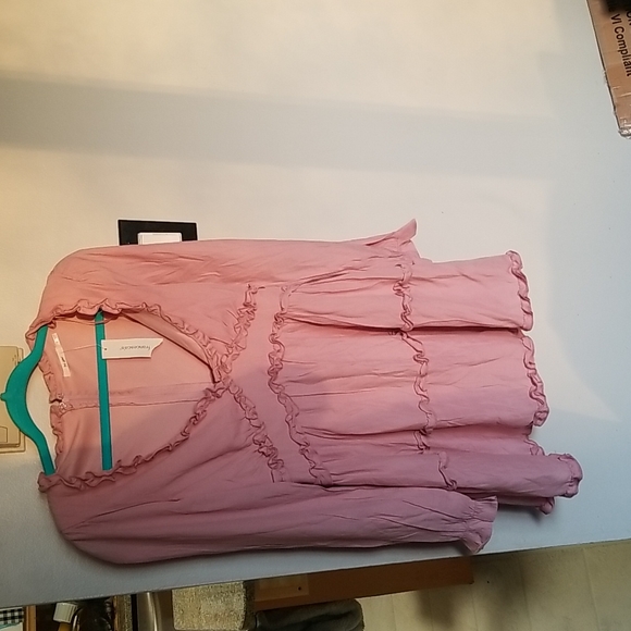 Francesca's Talia Ruffle Trim A-Line Mini Dress size small new with tag - Picture 4 of 8